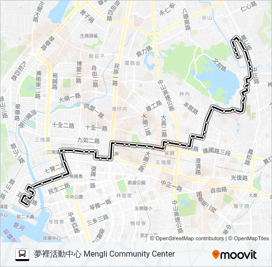 60覺民幹線 Bus Line Map