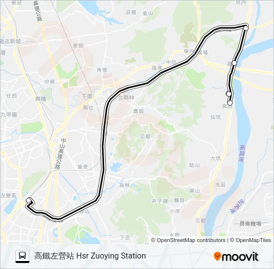 E02哈佛快線 Bus Line Map