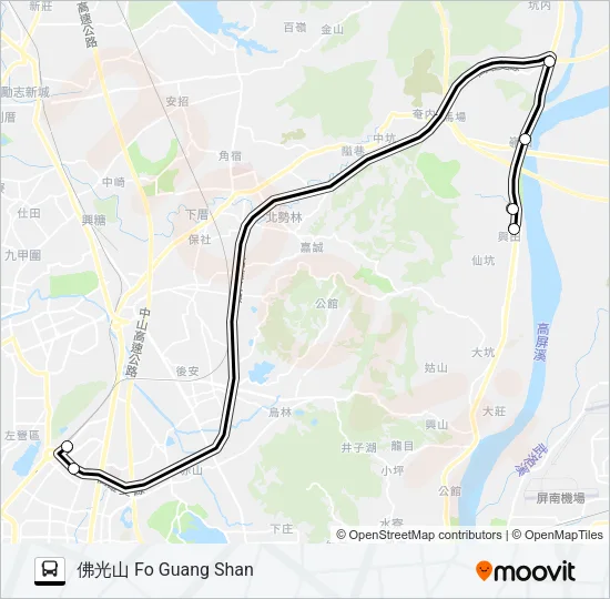 E02哈佛快線 Bus Line Map