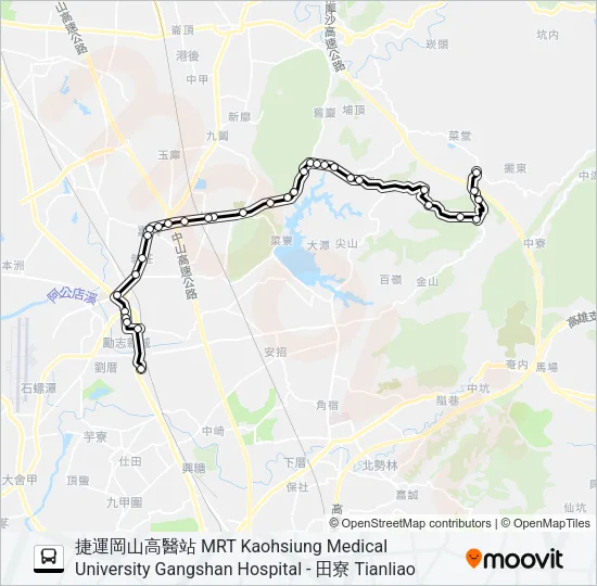 8013(假日延駛石頭廟) Bus Line Map