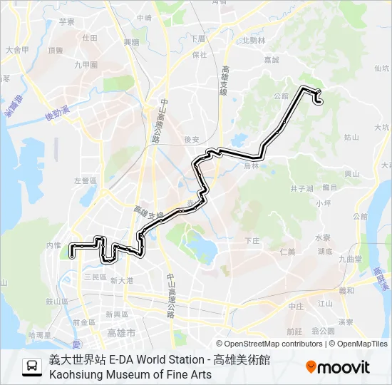 巴士8502的線路圖