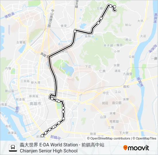 巴士8505的線路圖