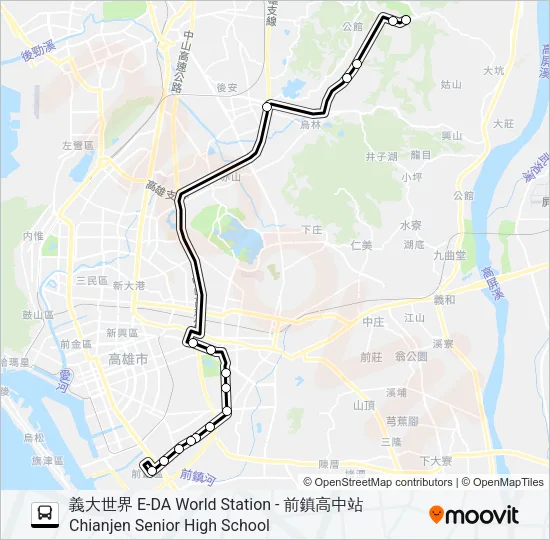 巴士8505的線路圖