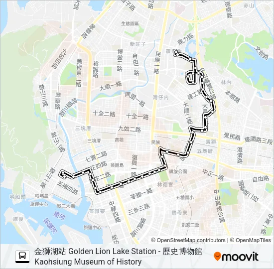 76 Bus Line Map