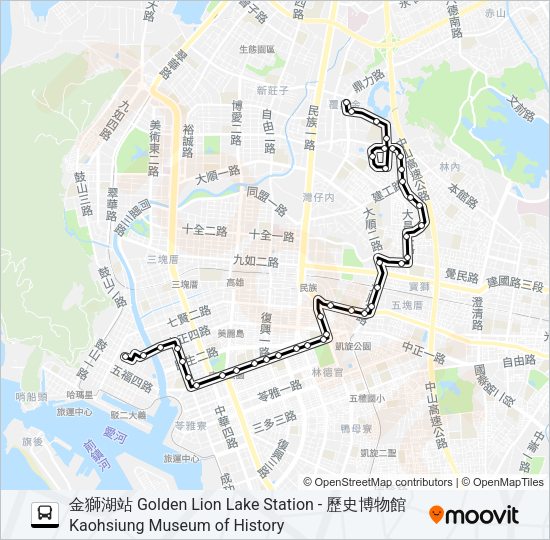 巴士76的線路圖