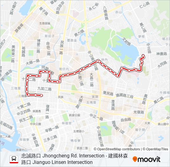 紅30 bus Line Map