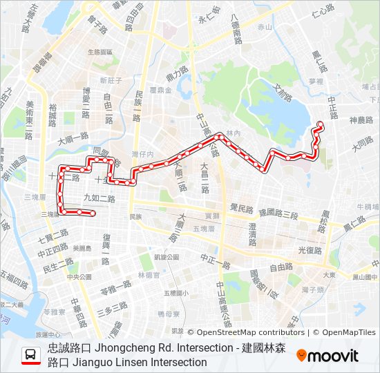 紅30 bus Line Map