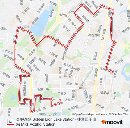 紅35 bus Line Map