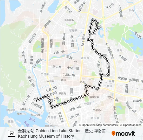 77昌福幹線 Bus Line Map