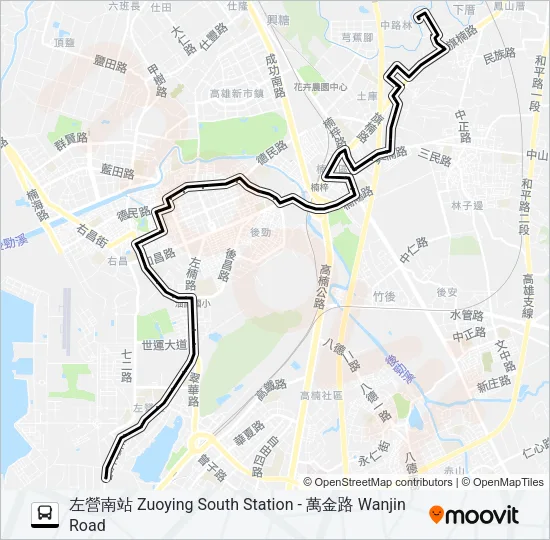 6 Bus Line Map