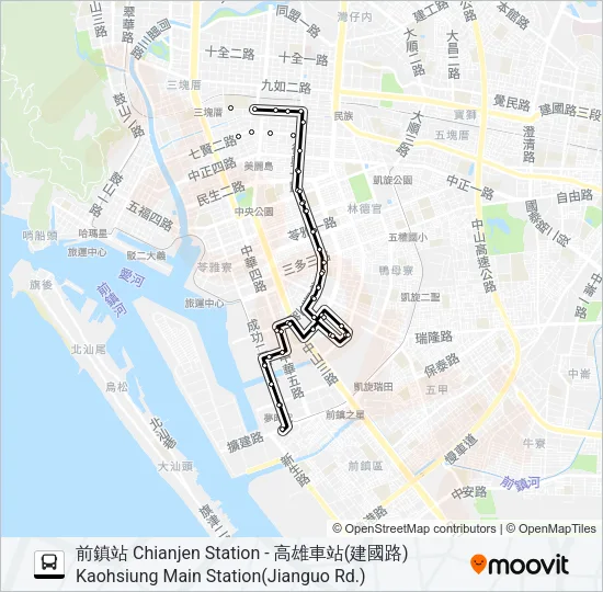 36 Bus Line Map