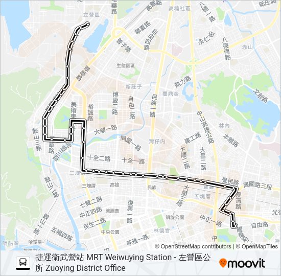 巴士73的線路圖