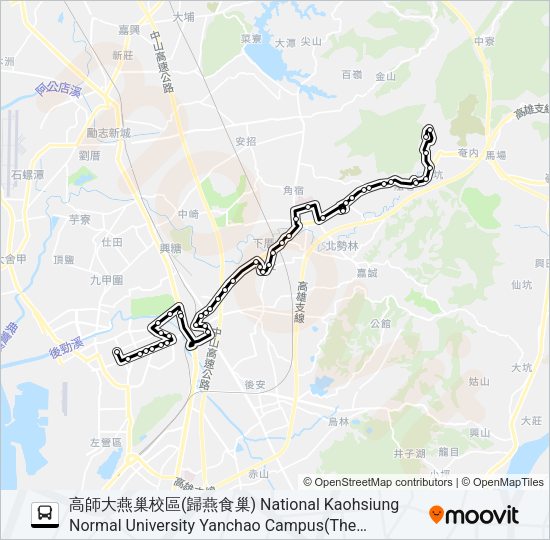巴士7A的線路圖