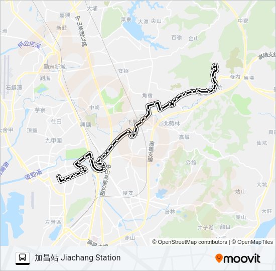 巴士7A的線路圖