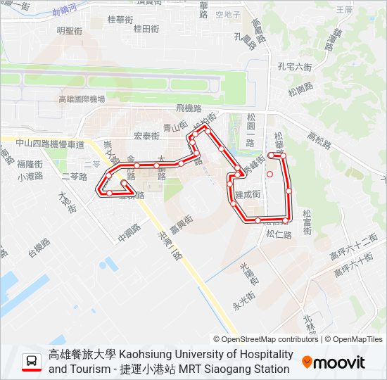巴士紅1的線路圖