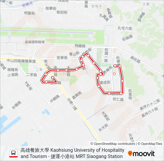 巴士紅1的線路圖