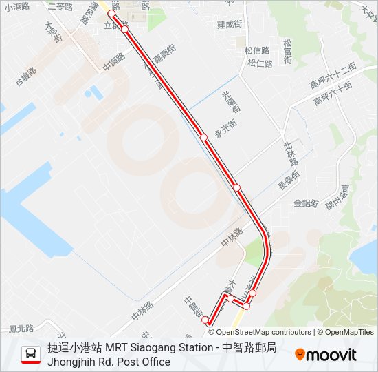 巴士紅5的線路圖