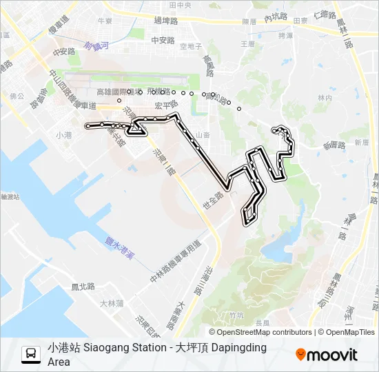 巴士63北的線路圖
