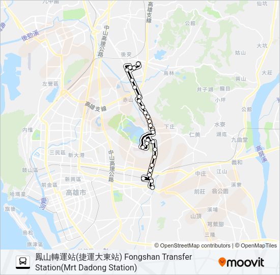 巴士橘16的線路圖