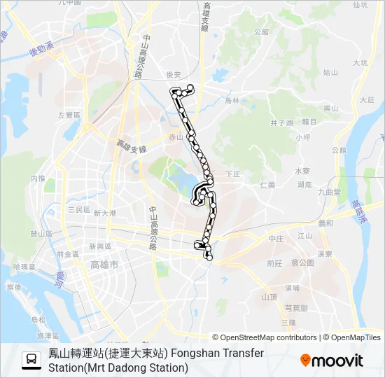 橘16 Bus Line Map