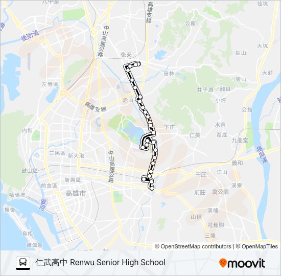 巴士橘16的線路圖