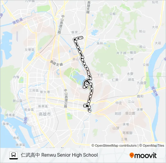 橘16 Bus Line Map