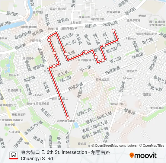 紅57 Bus Line Map
