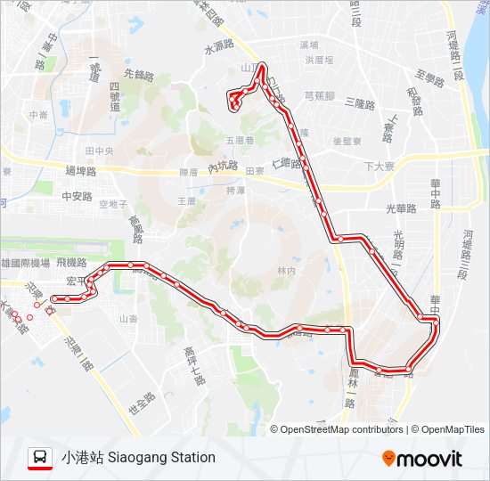 巴士紅8A的線路圖
