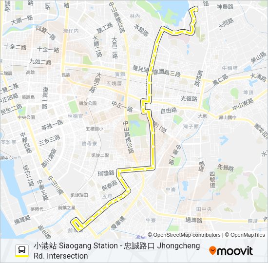 巴士黃2C的線路圖