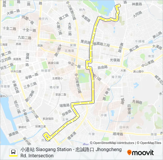 黃2C Bus Line Map