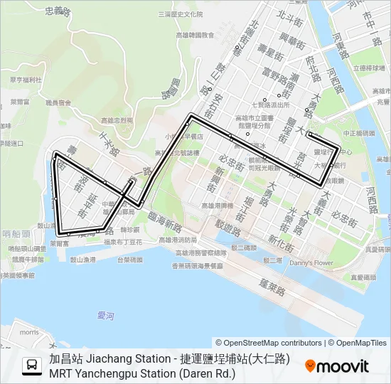 巴士219B的線路圖