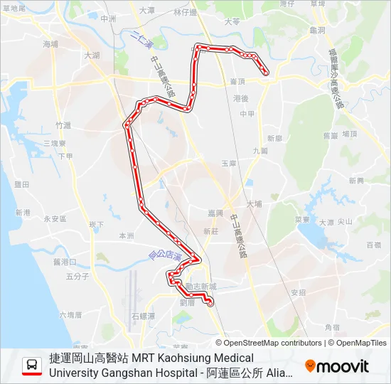 紅73A Bus Line Map