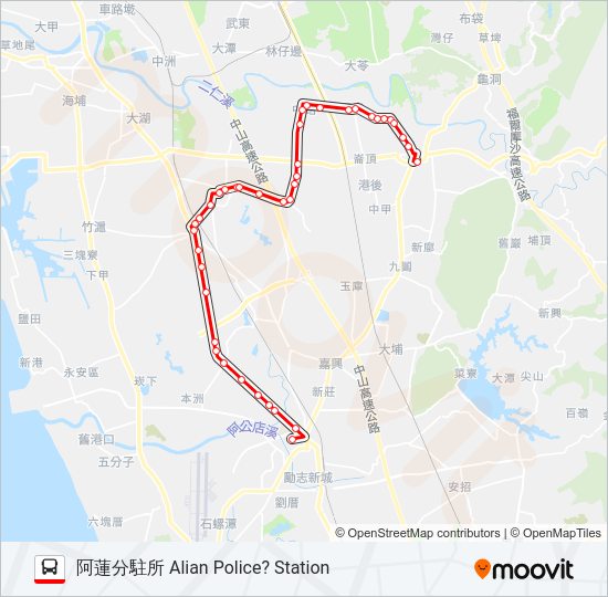 紅73C bus Line Map