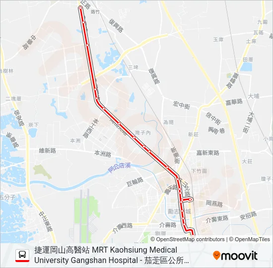 紅71B1 Bus Line Map