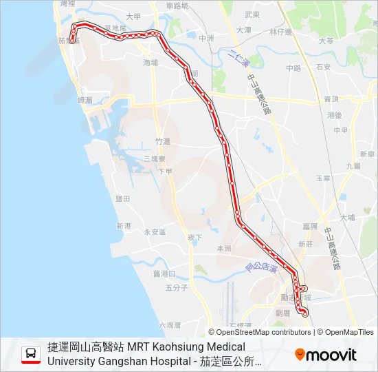紅71B1 Bus Line Map