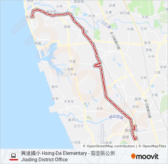 紅71B2 bus Line Map