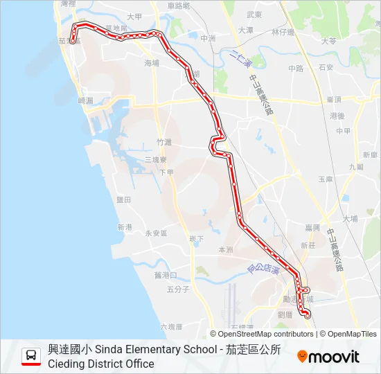 紅71B2 Bus Line Map
