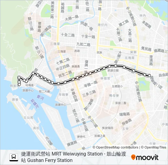50五福幹線 Bus Line Map