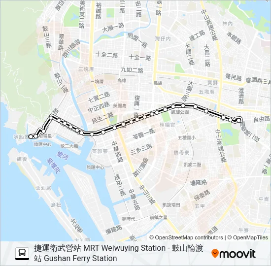 50五福幹線 Bus Line Map