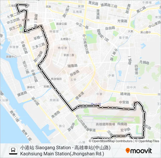 69A小港幹線 Bus Line Map
