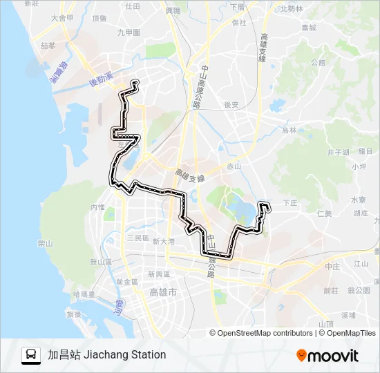 217A新昌幹線 Bus Line Map