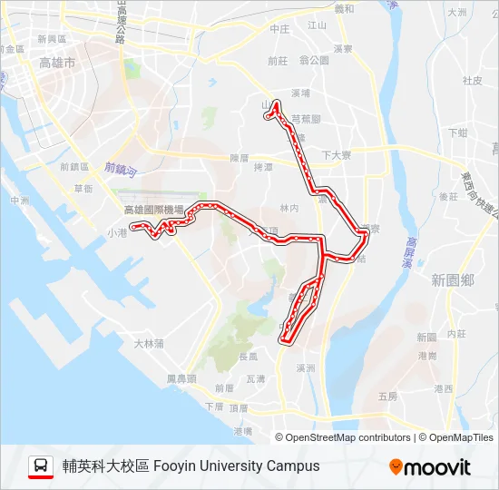 紅8B(去繞昭明) Bus Line Map