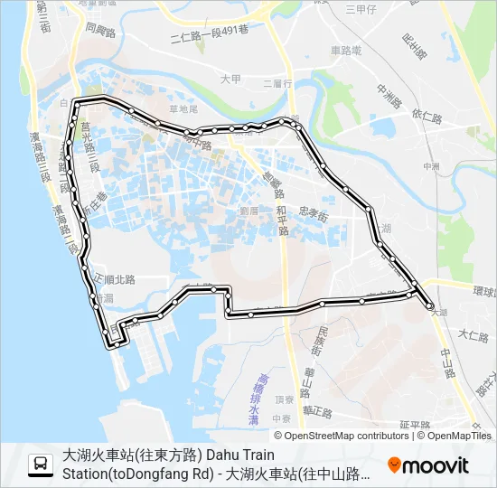 大湖線 Bus Line Map
