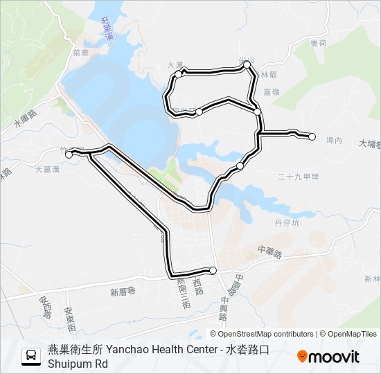 燕巢C bus Line Map