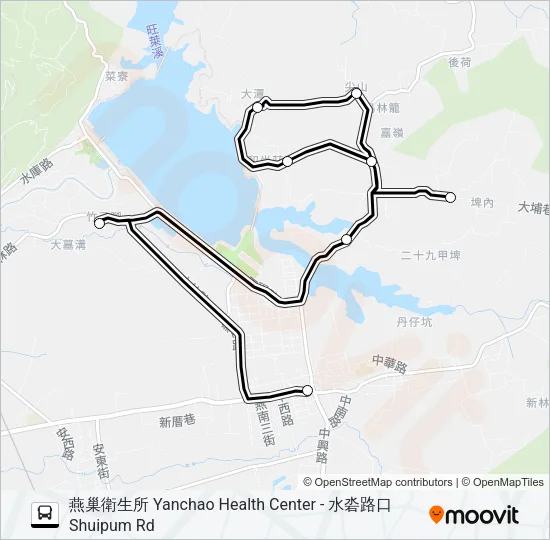 燕巢C Bus Line Map