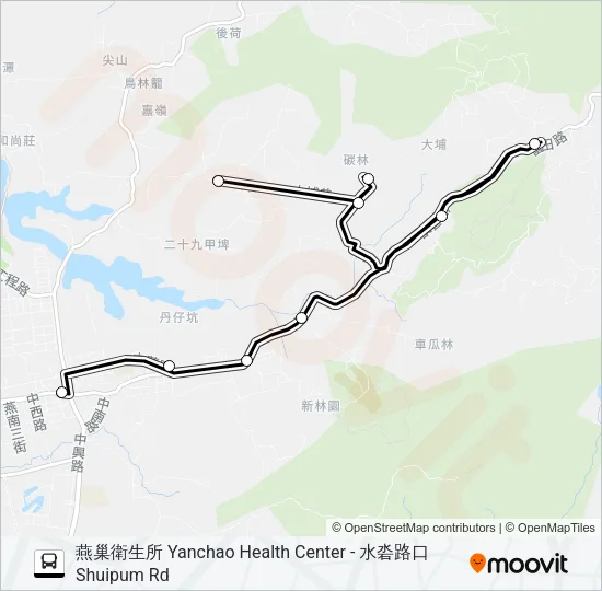 燕巢C Bus Line Map