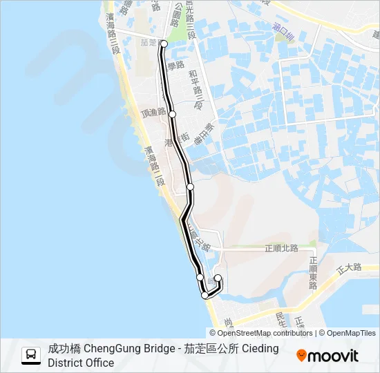 T702A Bus Line Map