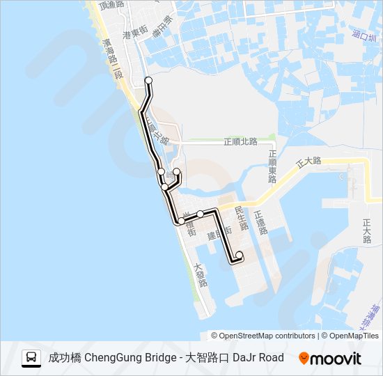 T702B bus Line Map