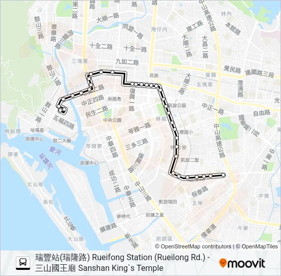 82公車式小黃 Bus Line Map