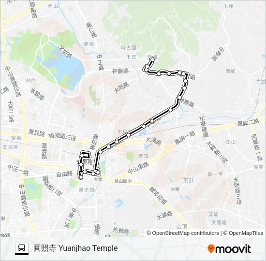 23(部分延駛文山高中)公車式小黃 Bus Line Map